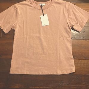 Pink/tan shirt/never worn/tag still on